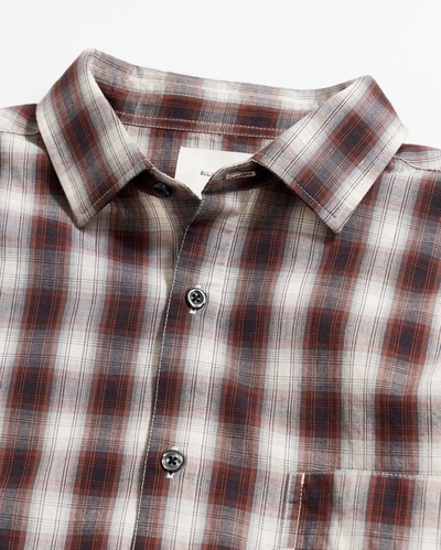 Shop Reid Shadow Plaid Tuscumbia Shirt In Natural/multi