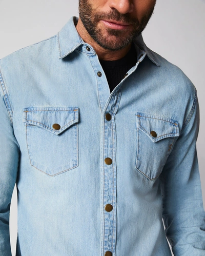 Shop Billy Reid, Inc Shoals Denim Shirt In Denim Wash