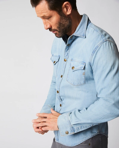 Shop Billy Reid, Inc Shoals Denim Shirt In Denim Wash