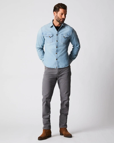 Shop Billy Reid, Inc Shoals Denim Shirt In Denim Wash