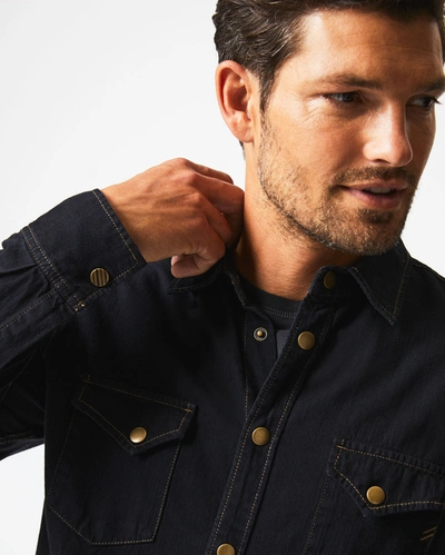 Shop Billy Reid, Inc Shoals Denim Shirt In Black