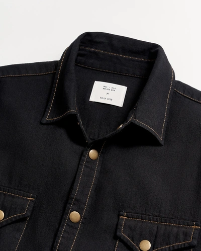 Shop Billy Reid, Inc Shoals Denim Shirt In Black