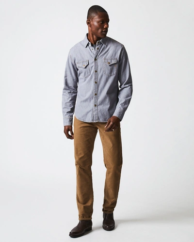 Shop Billy Reid, Inc Shoals Denim Shirt In Grey Wash