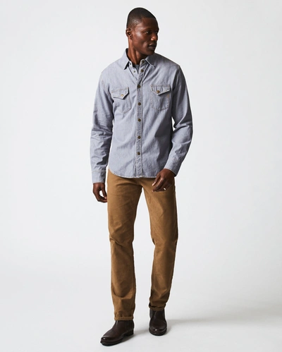 Billy Reid, Inc Shoals Denim Shirt In Grey Wash