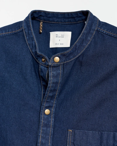 Reid Shoals Denim Shirttail Dress In Double Dye