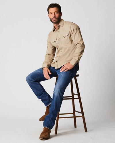 Reid Shoals Twill Shirt In Khaki