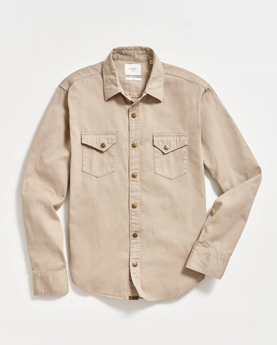 Reid Shoals Twill Shirt In Khaki