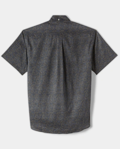 Shop Billy Reid, Inc Short Sleeve Pines Shirt In Black