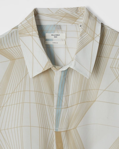 Shop Reid Silk Lamp Shirt In Natural