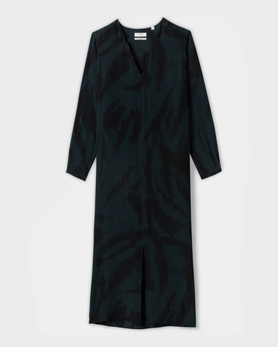 Shop Reid Silk Maxi Dress In Darkest Spruce