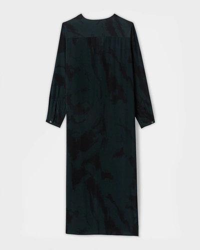 Shop Reid Silk Maxi Dress In Darkest Spruce