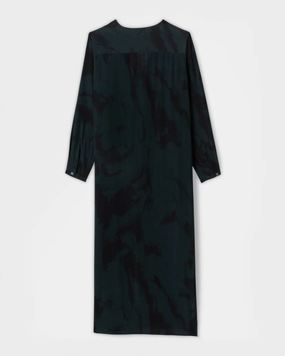 Reid Silk Maxi Dress In Darkest Spruce