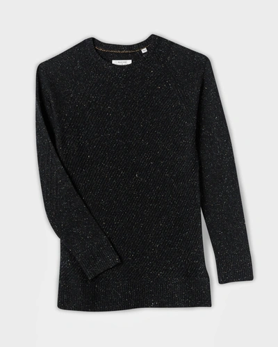 Shop Reid Silk Tweed Sweater In Black