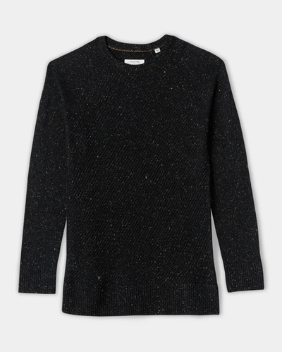 Shop Reid Silk Tweed Sweater In Black