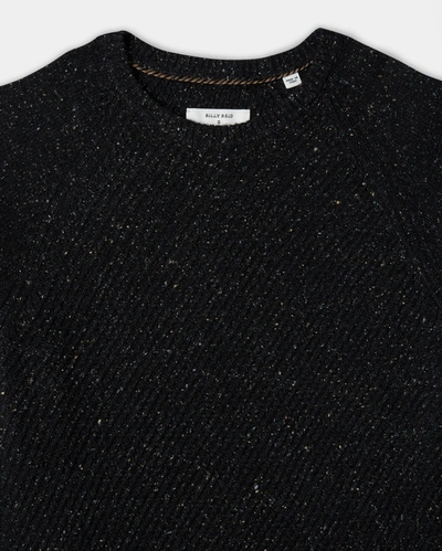Shop Reid Silk Tweed Sweater In Black