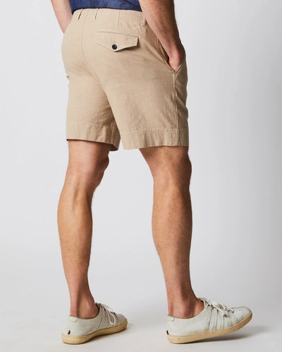 Reid Slub Cotton Short In Khaki