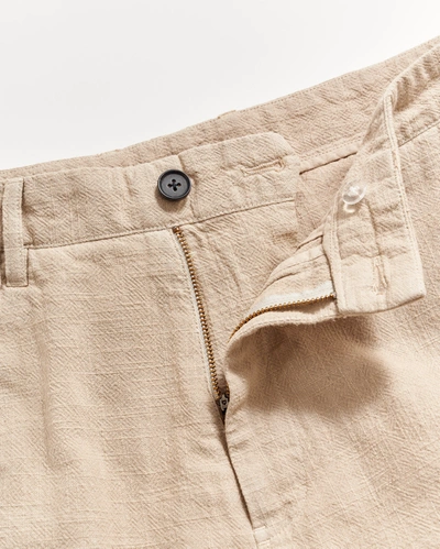 Reid Slub Cotton Short In Khaki