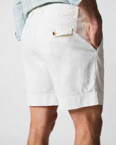 Reid Slub Cotton Short In Tinted White