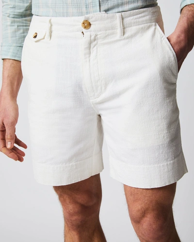 Reid Slub Cotton Short In Tinted White