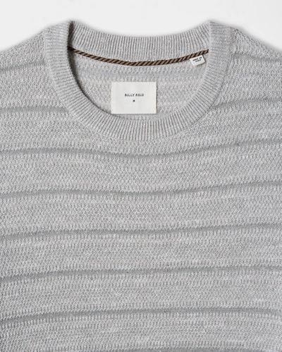 Reid Slub Stripe Crew In Natural