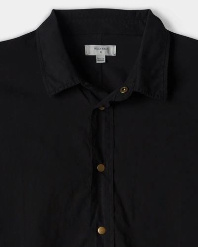 Shop Reid Snap Front Dolman Dress In Black