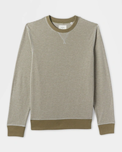 Reid Stripe Terry Crew In Beach Blue