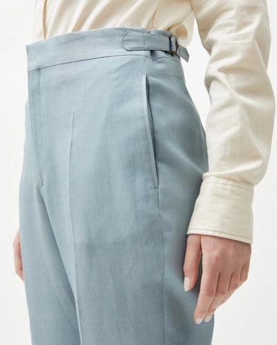 Shop Reid Tapered Trouser In Light Blue