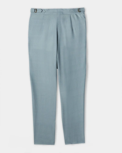 Shop Reid Tapered Trouser In Light Blue