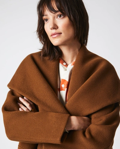 Reid The Blanket Coat In Brown