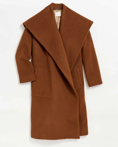 Reid The Blanket Coat In Brown