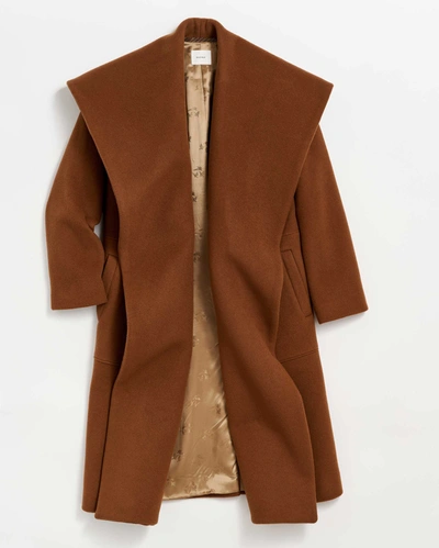 Reid The Blanket Coat In Brown