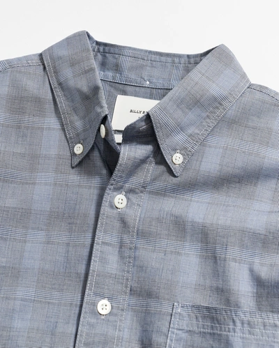 Billy Reid Tonal Grid Plaid Tuscumbia Shirt Bd In Grey