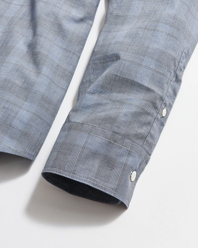 Billy Reid Tonal Grid Plaid Tuscumbia Shirt Bd In Grey