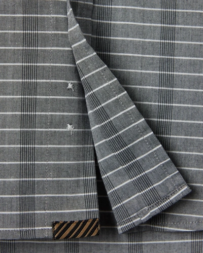 Reid Tuscumbia Shirt In Grey/white