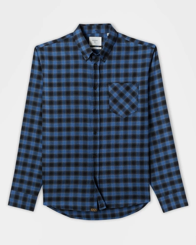 Shop Reid Tuscumbia Shirt In Navy Black