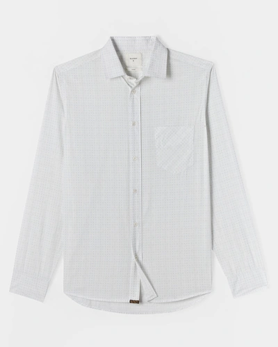 Shop Reid Tuscumbia Shirt In White/light Grey