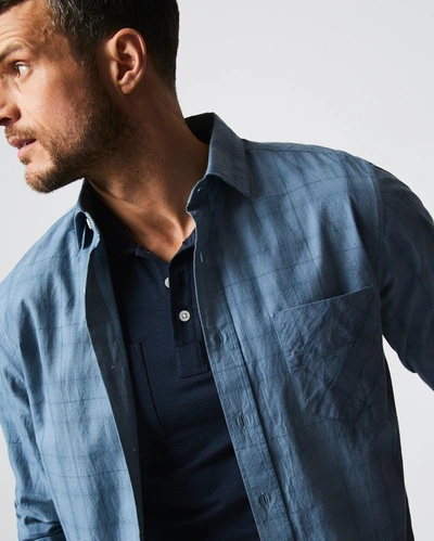 Shop Reid Tuscumbia Shirt In Mid Blue