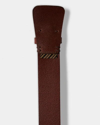 Billy Reid, Inc Uniform Leather Belt In Cognac
