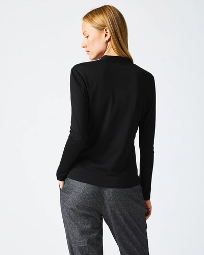 Shop Reid V Neck Knit In Black