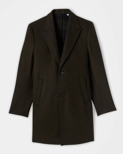 Shop Reid Walking Car Coat In Dark Olive