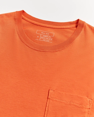 Shop Reid Washed Tee In Burnt Red