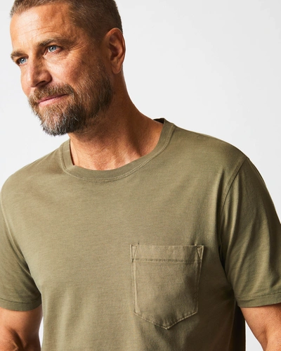 Reid Washed Tee In Moss