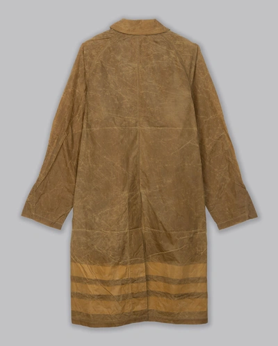 Billy Reid, Inc Waxed Trench In Khaki