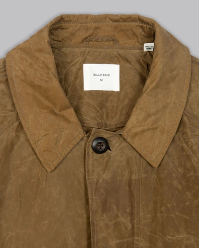Billy Reid, Inc Waxed Trench In Khaki
