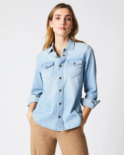 Shop Billy Reid, Inc Women's Shoals Denim Shirt In Denim Wash