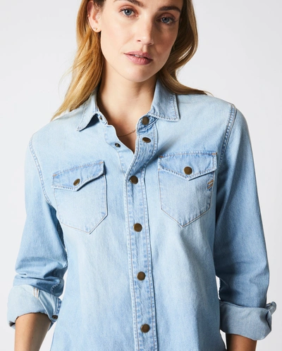 Shop Billy Reid, Inc Women's Shoals Denim Shirt In Denim Wash