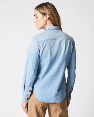 Shop Billy Reid, Inc Women's Shoals Denim Shirt In Denim Wash