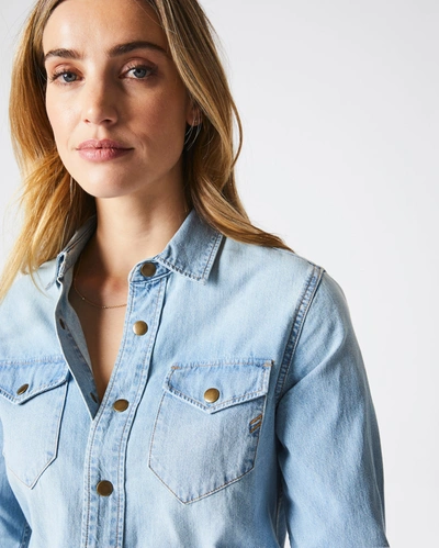 Shop Billy Reid, Inc Women's Shoals Denim Shirt In Denim Wash