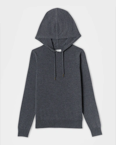 Reid Wool Cashmere Hoodie In Grey Mix