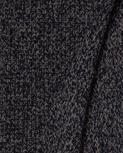 Reid Wool Cashmere Scarf In Navy/brown